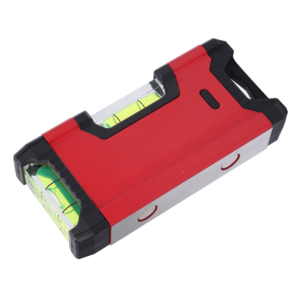 Magnetic Level Small Portable Aluminium Alloy Leveler 0.5mm Accuracy 11cm Long Double Bubble Thicken
