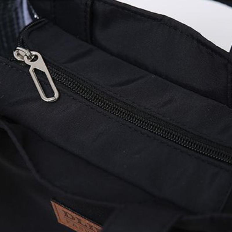 Large Capacity Pure Color Lunch Bag with Aluminum Foil Insulation for Work, Simple and Practical Top Handle Bag Insulated Picnic