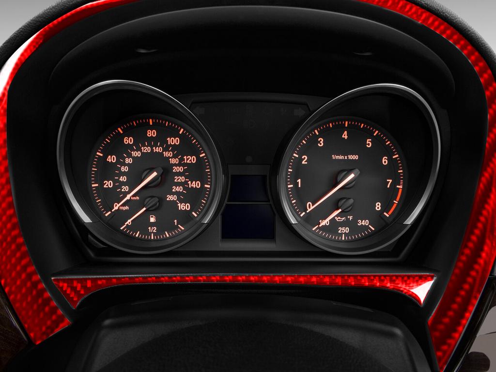 Carbon Fiber Car Interior Speedometer Surround Panel Outer Frame Cover Trim Sticker For BMW Z4 E89 2009-2016 Car Accessories