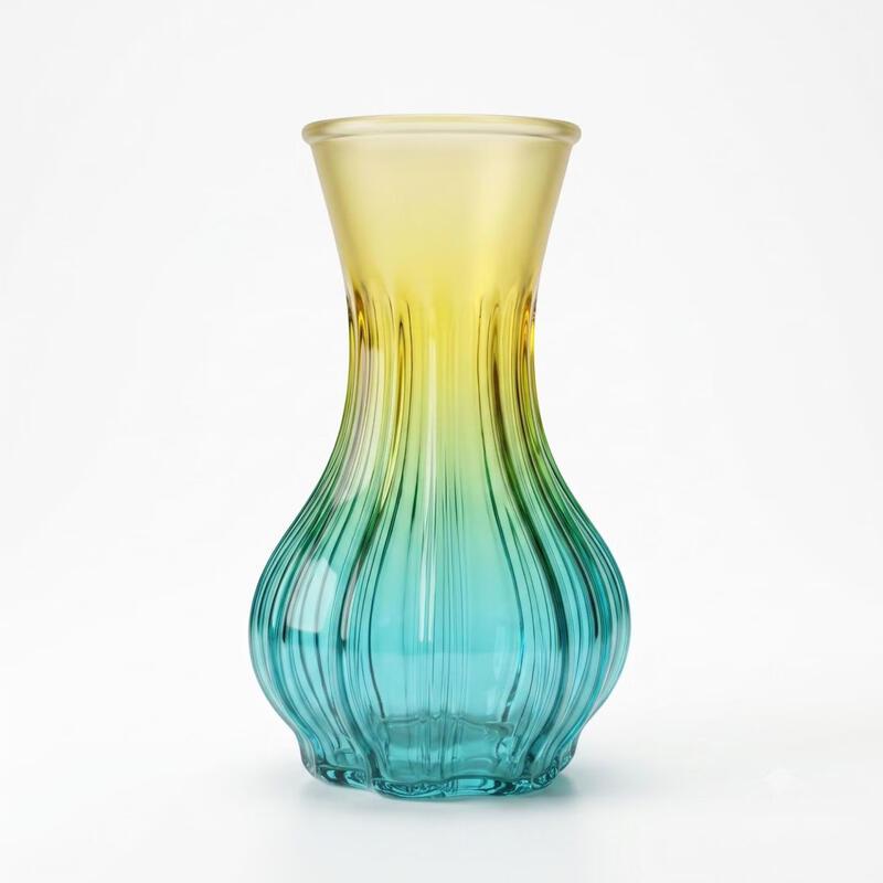 Shangqi Aesthetic Gradient Glass Flower Vase Set