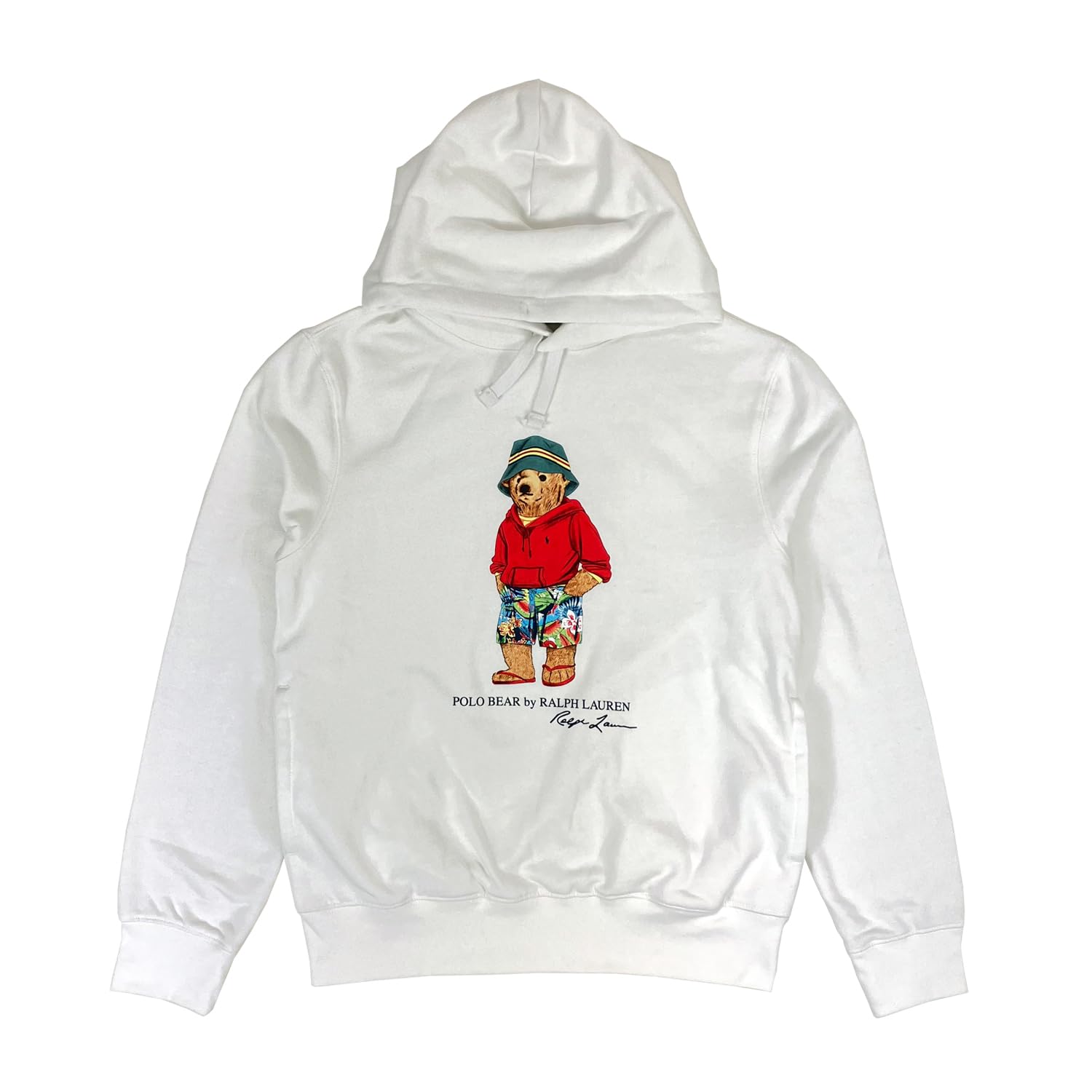 

Polo Ralph Lauren Polo Bear Print Pullover Sweatshirt Men s Hoodie, 0102927-L-WHITE [Used]