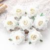 Artificial Flowers for Wedding Flannel Rose Wreath Home Room Festival Decor Diy Box Scrapbook Background Wall Crafts Fake Plants