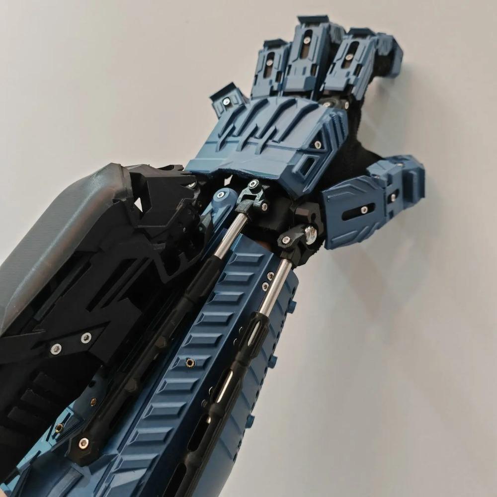 Cyberpunk Wearable Mecha Arm Gloves - Functional Cosplay & Film Prop