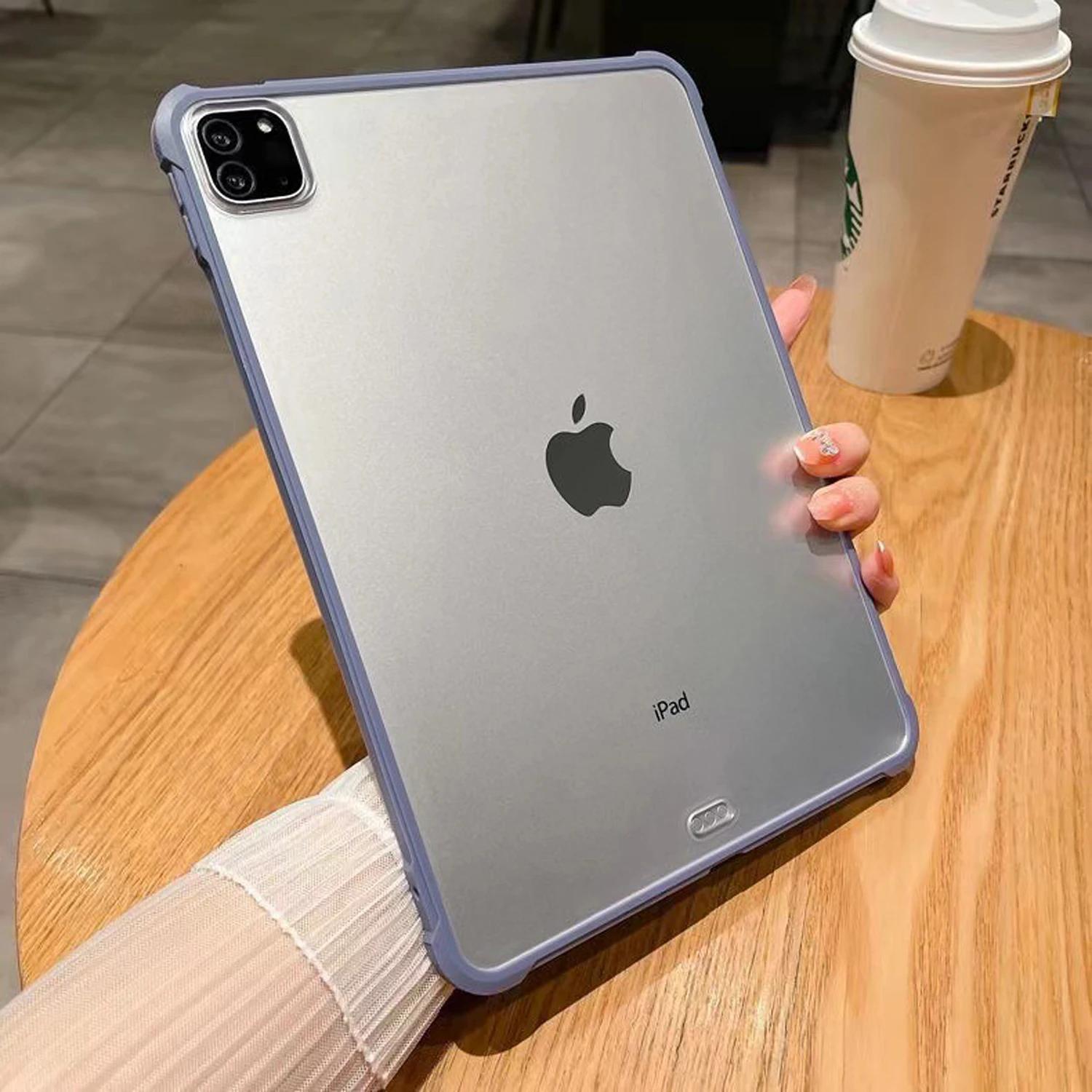 Transparante Matte Hoes Voor iPad Case Air Pro 13 11 12.9 Cases 4 5 6 7 8 9 10 Generatie 10.2 10.9 inch Mini Funda Cover Air 4th 5th 10.9inch