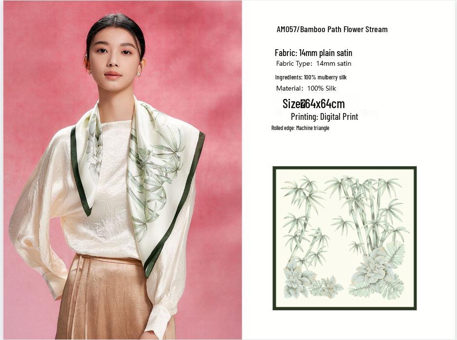 Luxury Mulberry Silk 70cm Square Scarf - Perfect Custom Gift for Mother's Day or Teacher's Day