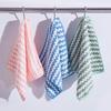 Cationic Coral Fleece Absorbent Waffle Dishcloth - Non-Stick Oil Kitchen Cleaning Cloth