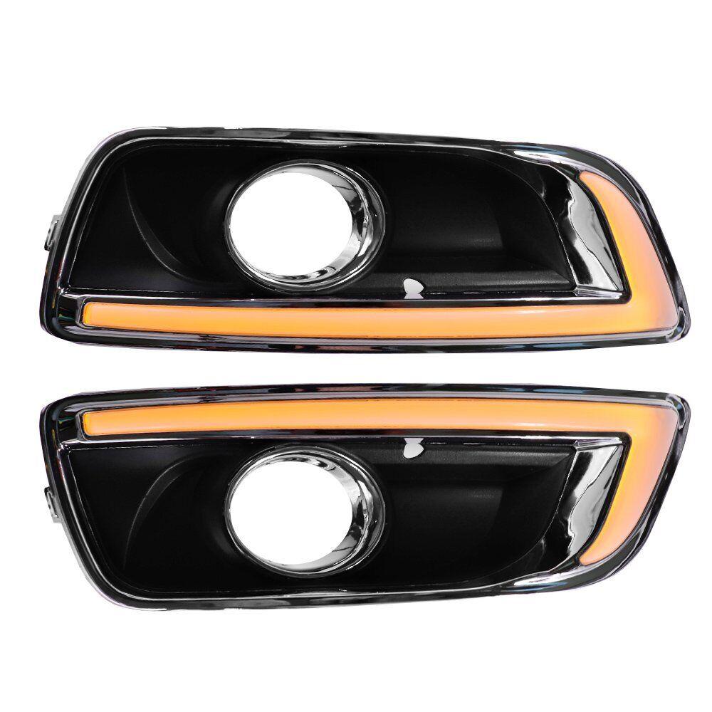 Furulu 1 Pair DRL LED Daytime Running Light Fog Lamps Turn Signal For Malibu 201