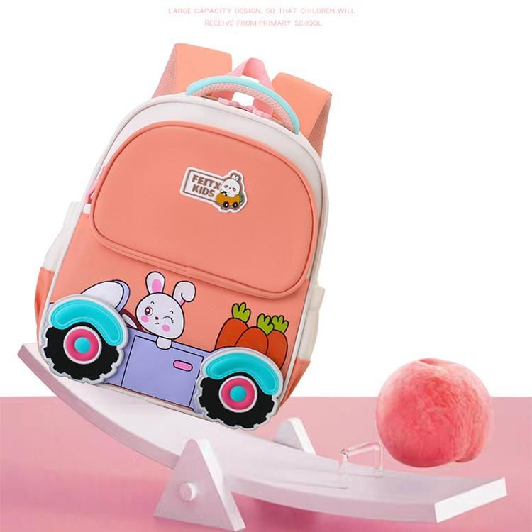 Neuer niedlicher Cartoon-Kinderrucksack atmungsaktiv und leicht Kindergarten-Schulranzen Jungen und Mädchen Babyrucksack