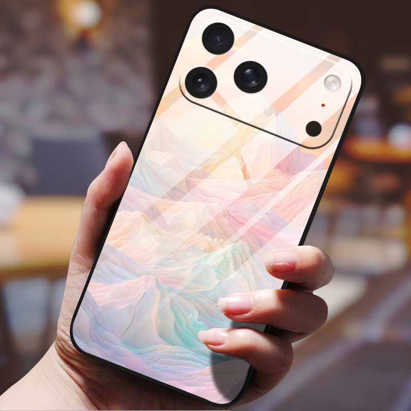 Phone Case for Iphone 17 Pro Max Iphone17 Air Tempered Glass Hard Back Cover Bumper 17pro Funda Cartoon Anime Fashion Pattern