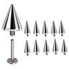 10 Stück ASTM F136 Titan OHRPIERCING Spitze Kegel Zubehör für Gewindebohrungen Labret Stecker Tragus Lippe Zunge Stecker Piercing Schmuck