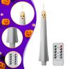 Flameless Taper Candles LED Window Candles Decoration 27cm Timer with Remote for Holiday Bedroom Table Party Celebration