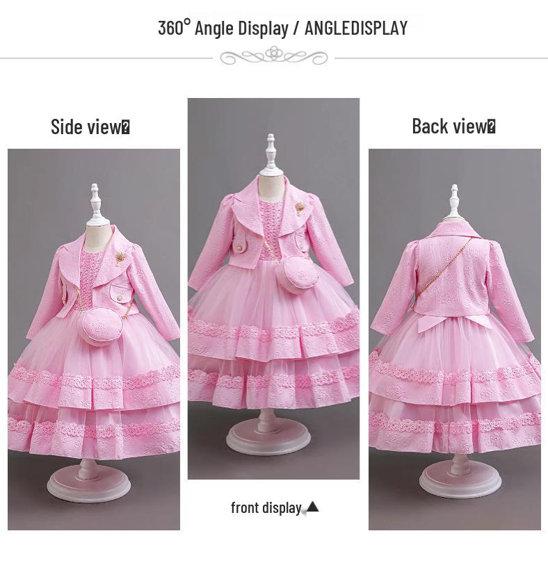 Completo Due Pezzi Floreale per Bambina - Outfit di Compleanno per Neonati e Bambini Piccoli
