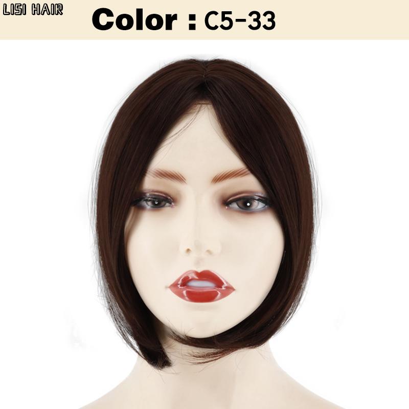 

XINRAN Синтетический парик Короткие средние прямые волнистые черные парики для женщин Женский повседневный парик для вечеринок 25cm