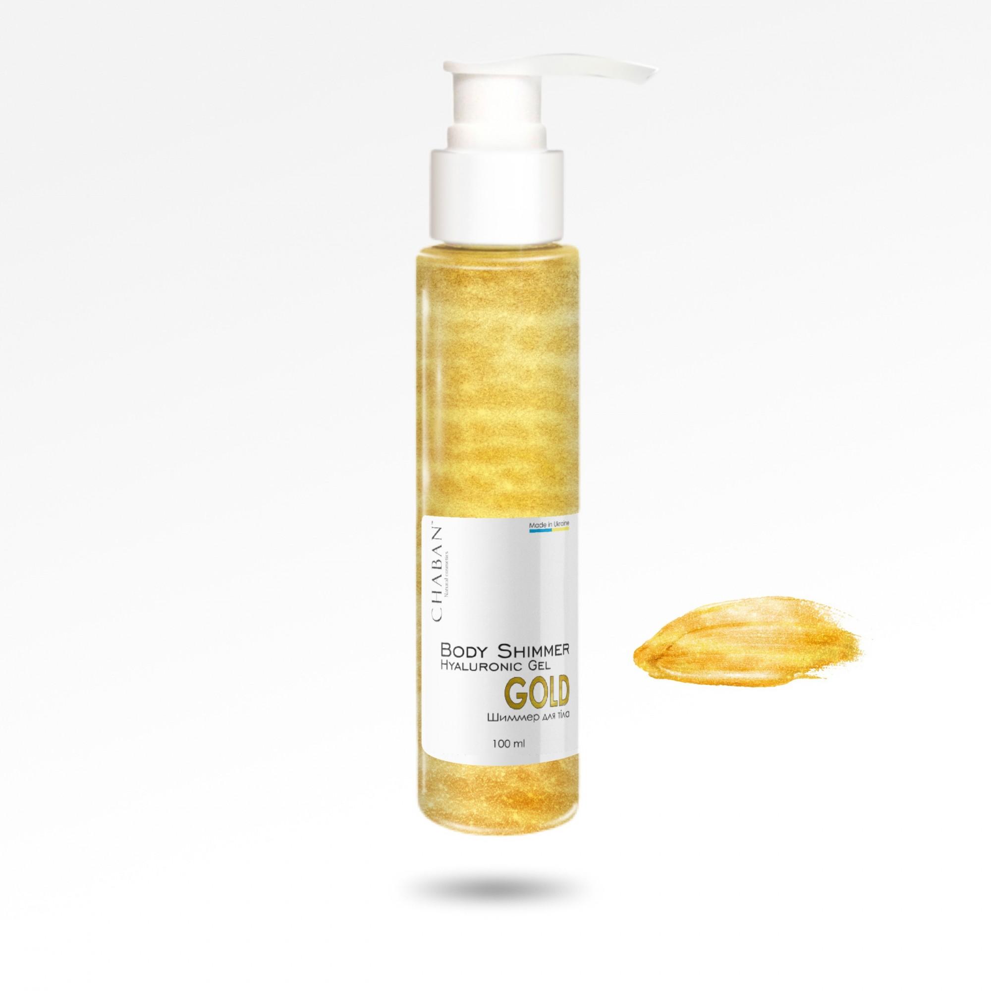

Гиалуроновый гель-шимер для тела ТМ Chaban Gold 100 мл 00232