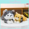 Plüschtier Husky aus kurzem Plüschmaterial, perfekt für Kinder und als Geschenk
