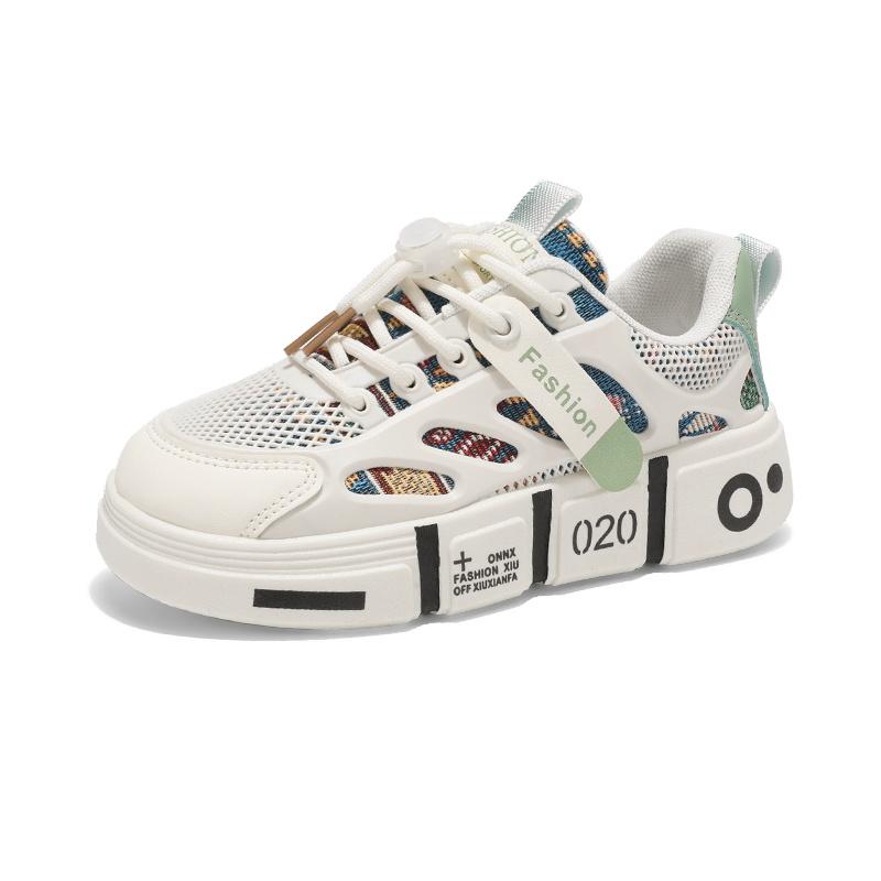 

Parent-child soft-soled sports shoes for men, 2025 new mesh breathable board shoes for student boys, casual shoes 44