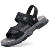 Summer new men's beach shoes outdoor men's sandals casual leather cool slippers men's shoes