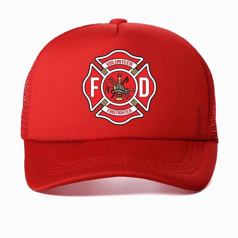 Firefighter Department Baseball Cap Men Women Adjustable Fireman Fire Rescue Dad Hat Outdoor Mesh Breathable hats