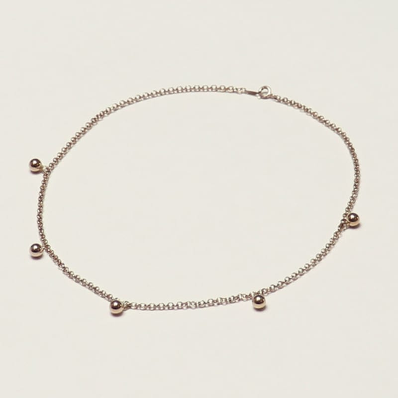 Weniger ist mehr Kugel-Drop-Halskette _ 2 Größen