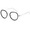 New Pure Titanium Screwless Small Face Elliptical Frame Glasses Retro Fashion Glasses Frame