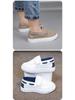 Korean Style Low-Top Leather Slip-On Loafers for Boys & Toddlers - Soft Sole Casual Shoes