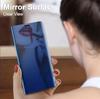 Custodia Flip Specchio Smart Clear View per Samsung Galaxy A16 A26 A36 A56 A55 A35 A15 A54 S22 S23 FE S24 Ultra Plus S25 Edge Copertura in PU