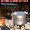 Lixada 2,8 l Titan-Topf, ultraleicht, tragbar, Hängetopf mit Deckel, Outdoor, Camping, Wandern, Rucksackreisen