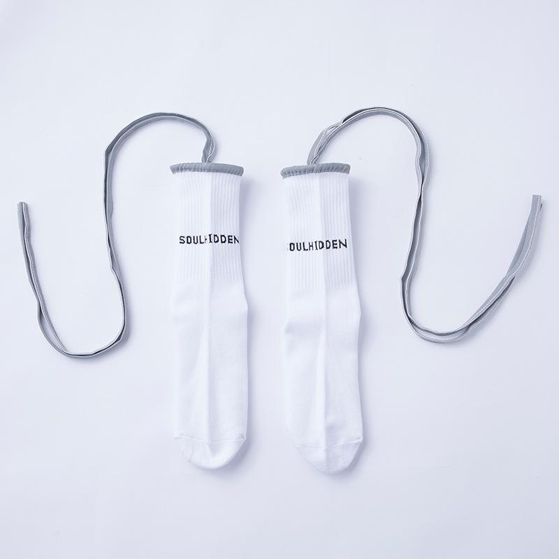 2019 Nové reflexní ponožky Flash Osobnost Ženy Zkřížené Šněrovací Ponožky Bavlněné Svítící ponožky Lady