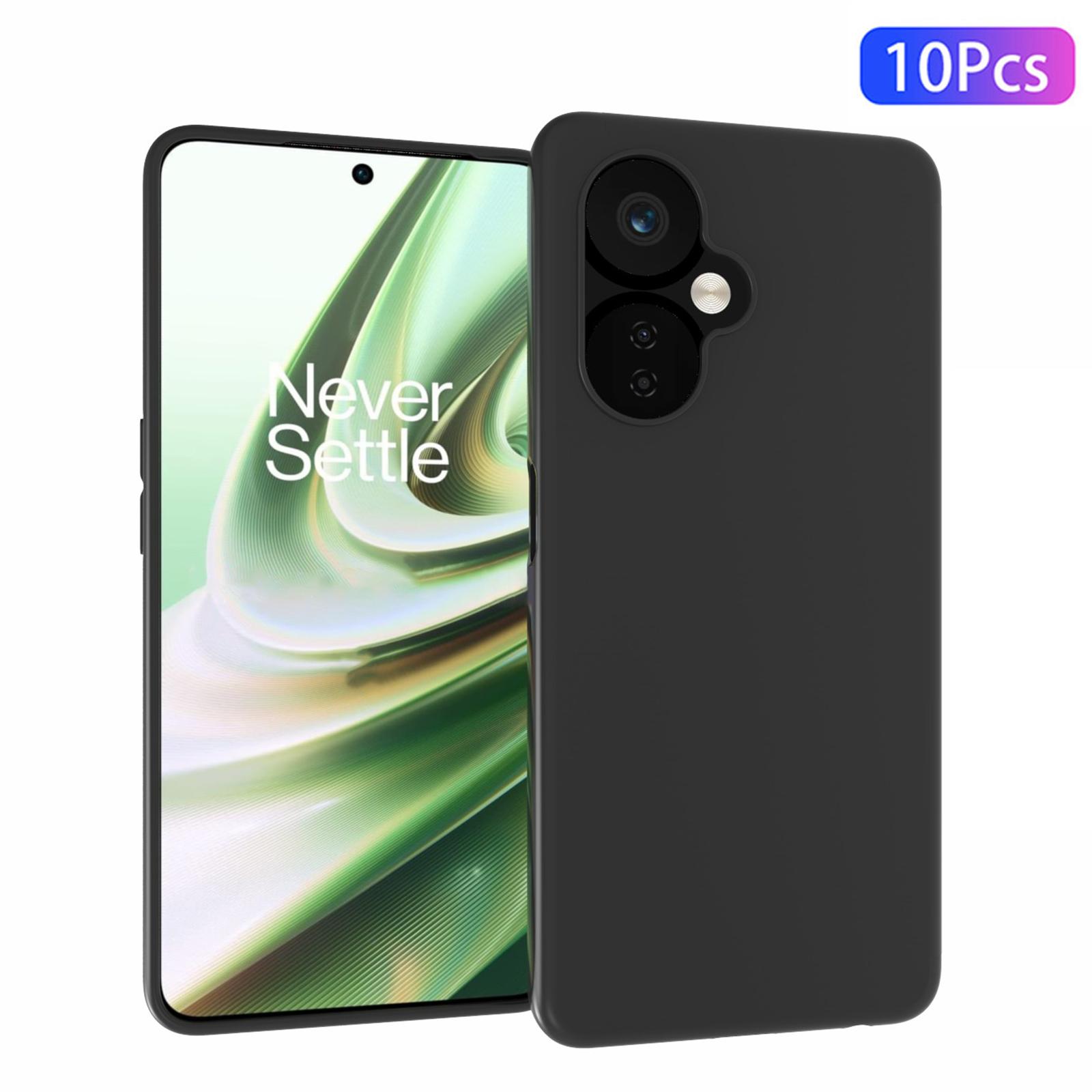

10Pcs/Pack for OnePlus Nord CE 3 Lite 5G/Nord N30 5G Phone TPU Case Dual-sided Matte Finish Phone Cover Black