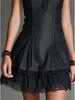 2026 Spring/Summer European and American Leather Lace Solid Color Dress