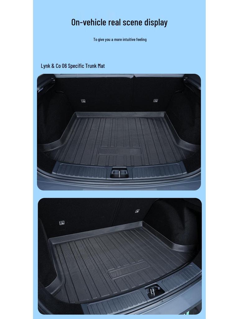 Lynk & Co 06 TPE Trunk Mat for 25 - New Energy Tail Box Interior Decoration Supplies