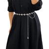 Retro Metal Leaf Waist Chain Women's Dress Is Fashionable and Versatile. The Chain-decorated Belt Goes Well with The Skirt and Shirt
