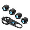 -Car Styling Keychain Key Ring with Auto Tire Valve Caps For BMW M Performance F15 E46 E70 E71 E91 E92 E93 F20 F15 F13 M3 E34 X5 EJ3