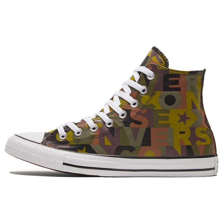 Converse Chuck Taylor All Star High Top Durable Breathable Sneakers Unisex Sneakers Black Brown Yellow 168713F