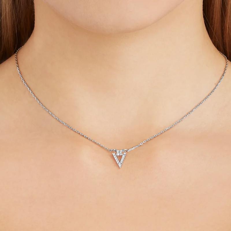 Swarovski Funk Series V Logo Rhodium Plated Necklace Women necklace 5528933