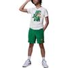 Jordan Logo Print Crew Neck T-Shirt Kids Tops White HJ2206-100