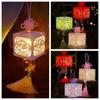 With LED Light DIY Mid-Autumn Lantern Chinese Style Handmade Lanterns Lamp Lantern Dancing Props
