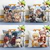 Cartoon F-Fairy Tail-MT Animal Pillow Case Printing Pillowcase Living Room Sofa Cushion Cover Bedroom Room Decor