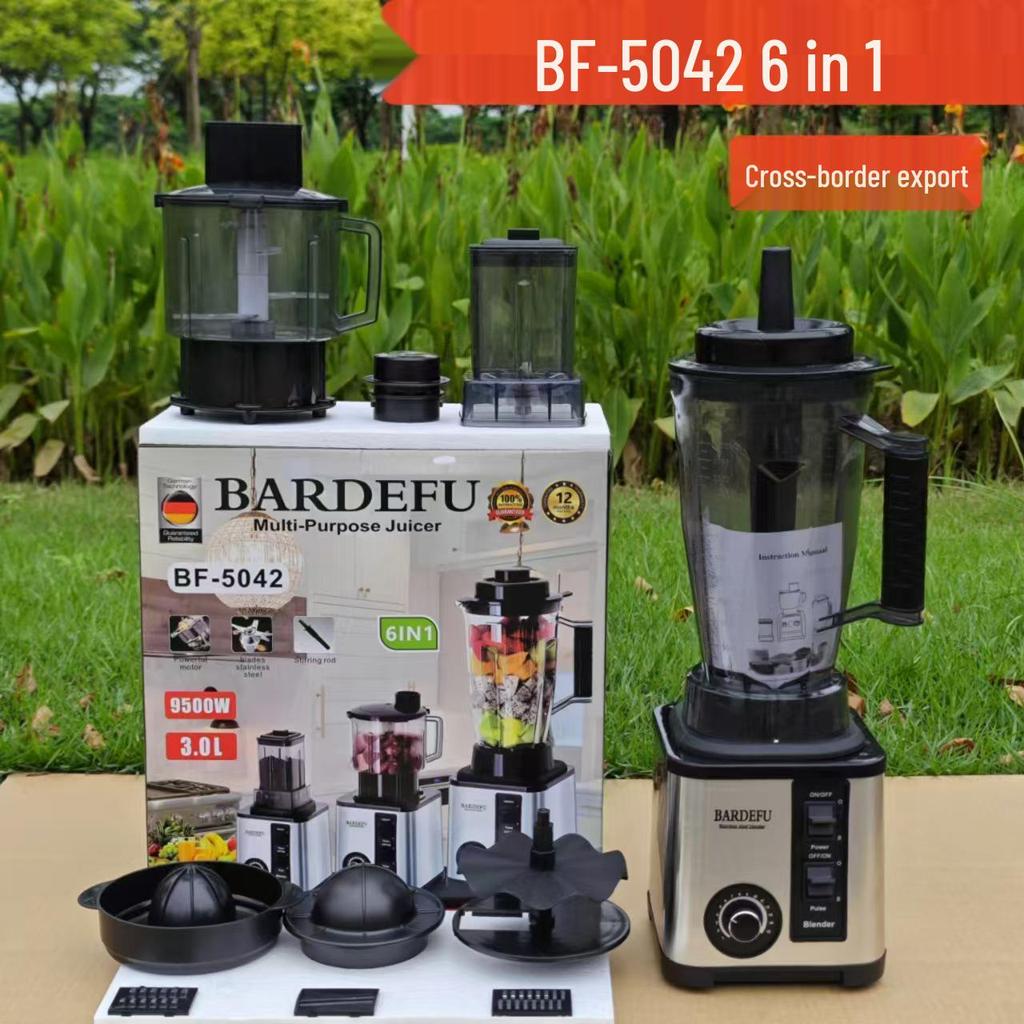 Frullatore, Mixer, Tritacarne, Tritaghiaccio e Spremiagrumi in Acciaio Inossidabile ad Alta Potenza 8 in 1 da 3L