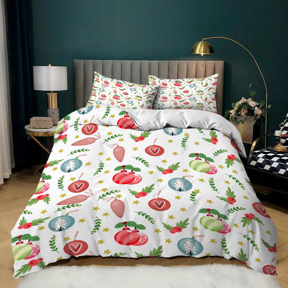 Christmas Set 3 Holiday Set Quilt Cover Gift Tree Three-Piece Set
