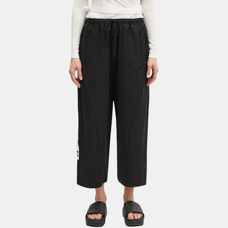 Y-3 Solid Color Lace-Up Loose Casual Pants Men Bottoms Black JD3517