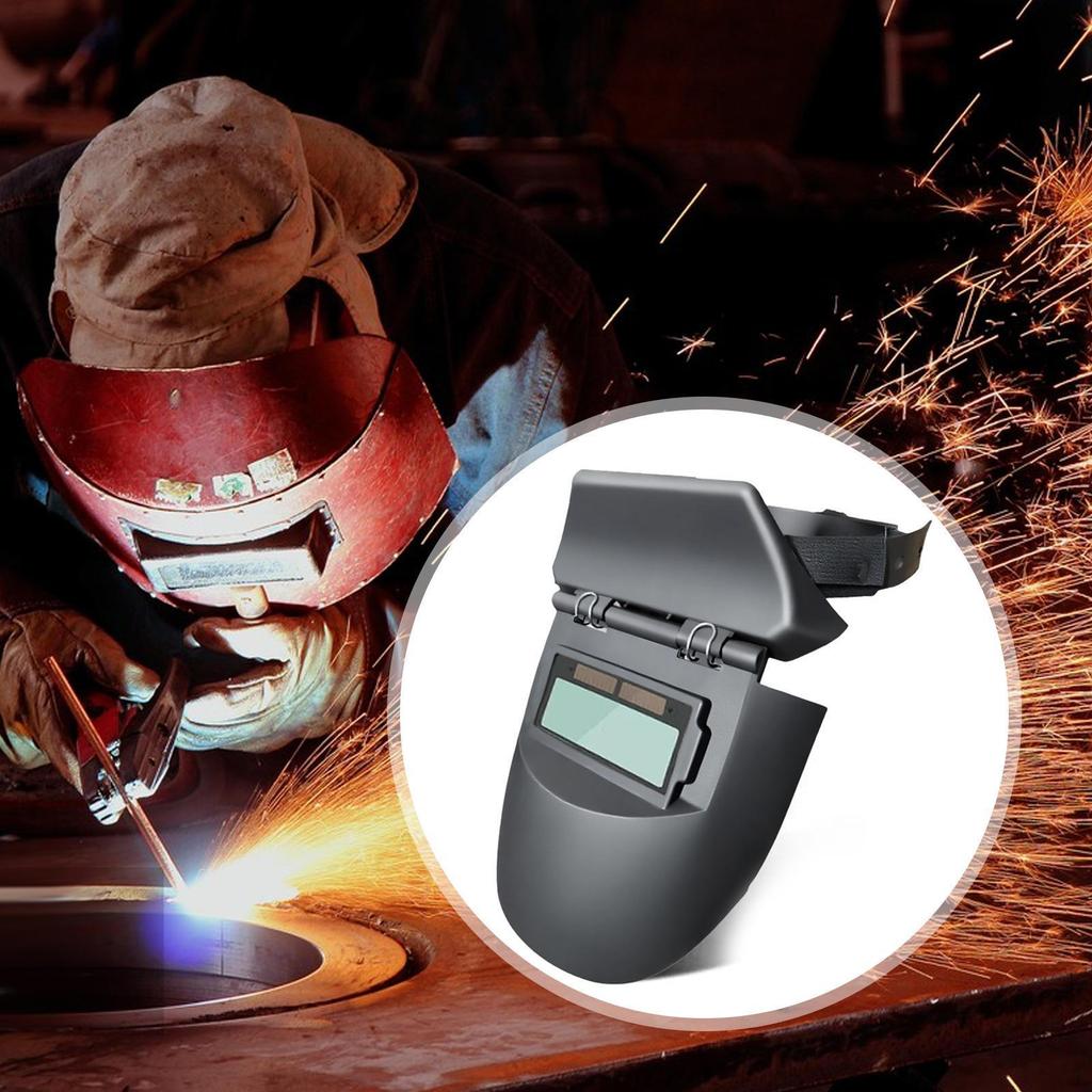 Welding Helmet Anti Splashes Face Protector Solar Powered Large Viewing Welder