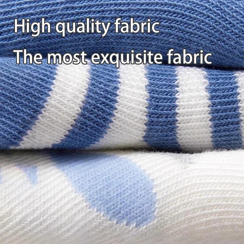 4Pairs Toddlers Cotton Socks Spring Autumn Newborn Sock Blue Bear Cute Solid Color Striped Baby Sport Socks Fashion 0-5Years