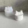 Storage Jar Mold Bowknot Jewelry Organizer Mould Silicone Mold for Candle Cup