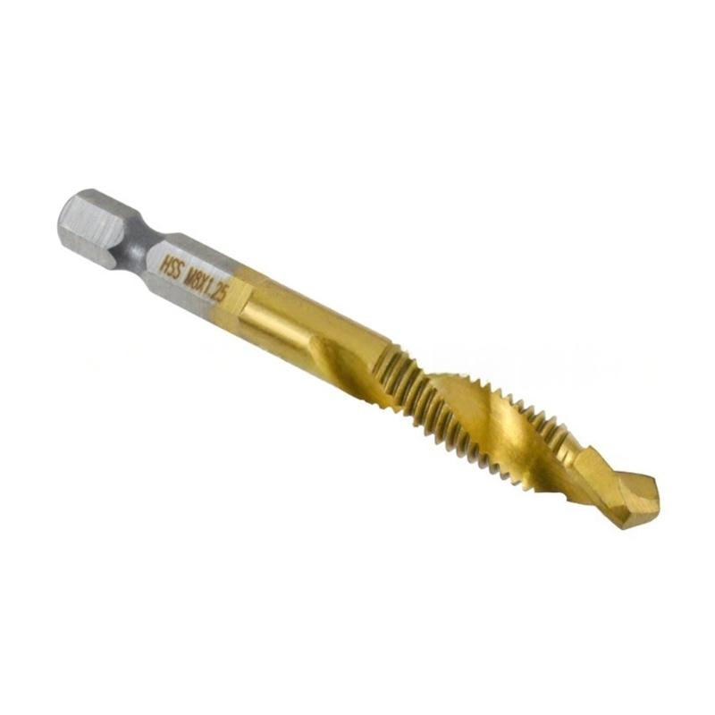 Screw Thread Tap Drill BIt 1/4 Hexagonal Drive Industrial Strength Threading Tool For Precisions Machining