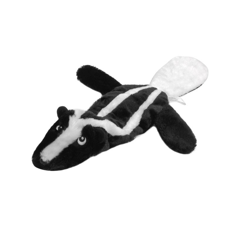 4 Pack Plush No Stuffing Double Squeaker Dog Toys