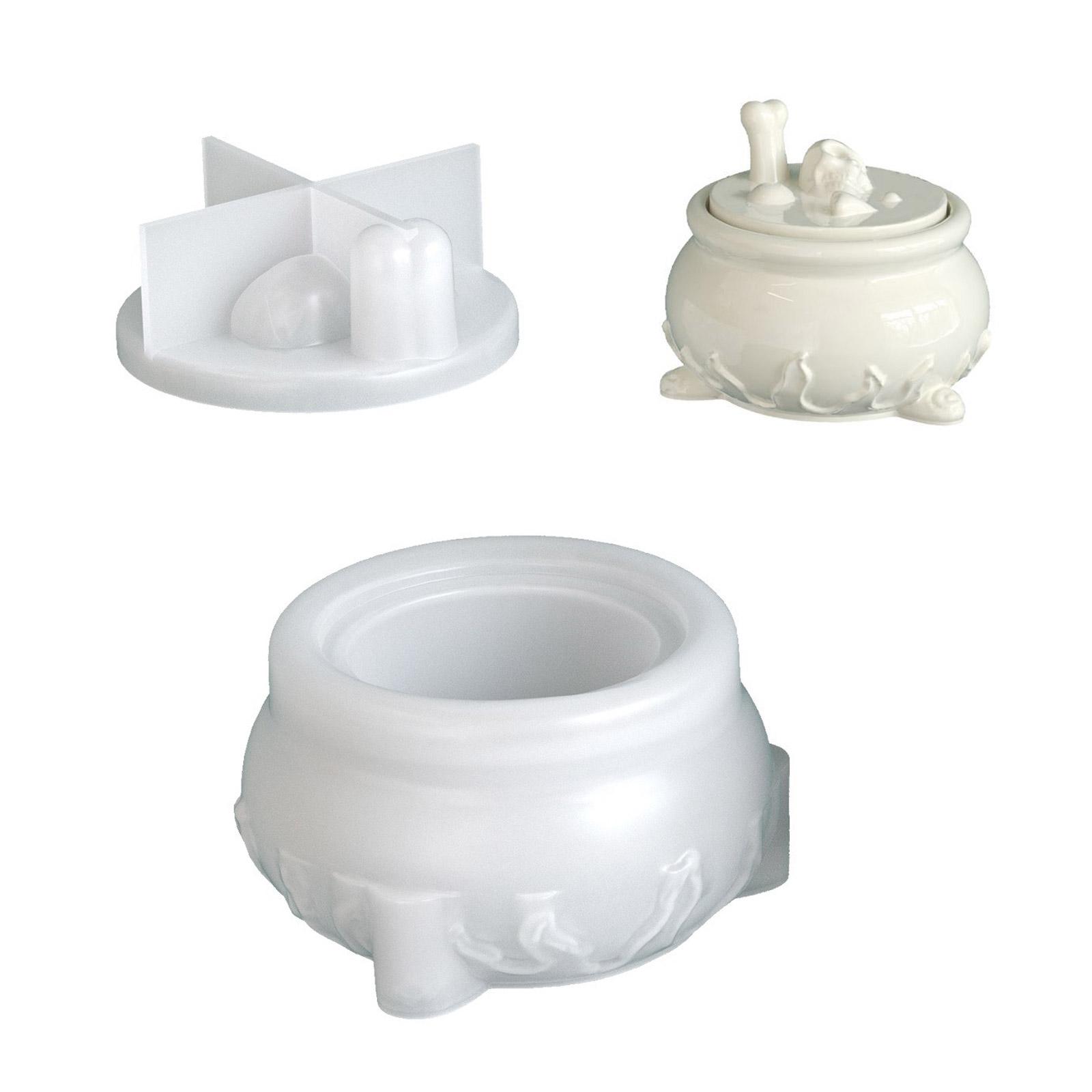 

Reusable Skull Shaped Silicone Storage Box Mold for Resin Crafts Hollow Storage Organizers Halloween Home Decorating 1