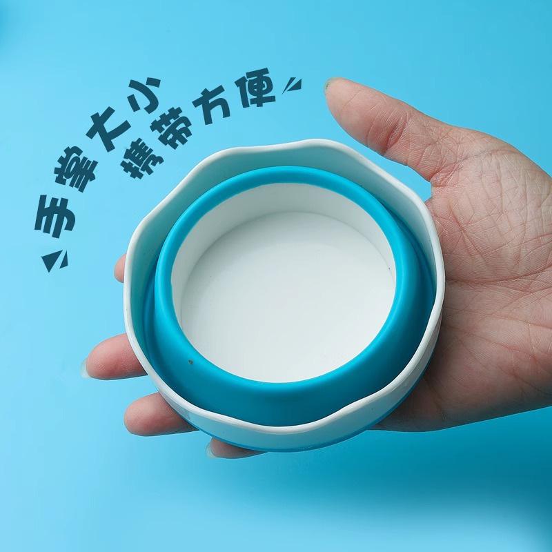 Retractable Folding Water Cup for Paintbrush Cleaning - Art & Student Studio Tool for Painting and Colored Pen Washing.