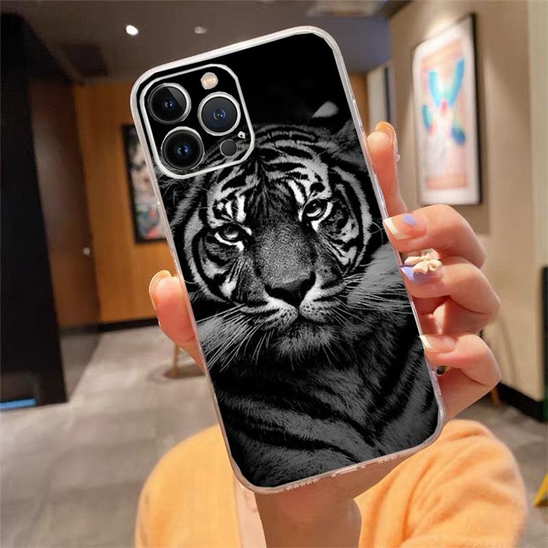 Phone Case For iphone 17ProMax Air 16 15 14 13 Pro Max 15 16 Pro 15Plus Fashion Tiger Lion