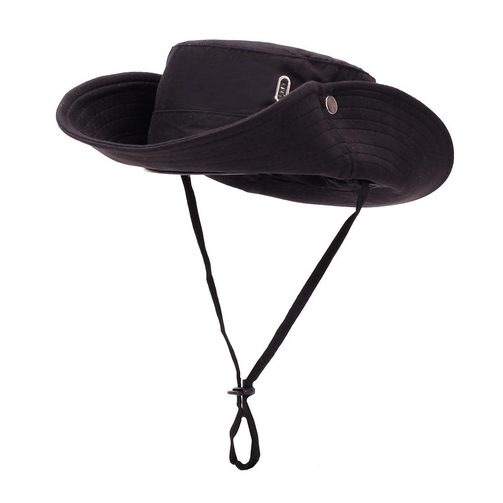 Eimerhut Herren Sommer Outdoor Hut Sonnenschutz Gesichtsmaske Sonnenschutzhut Große Krempe Herren Sonnenhut